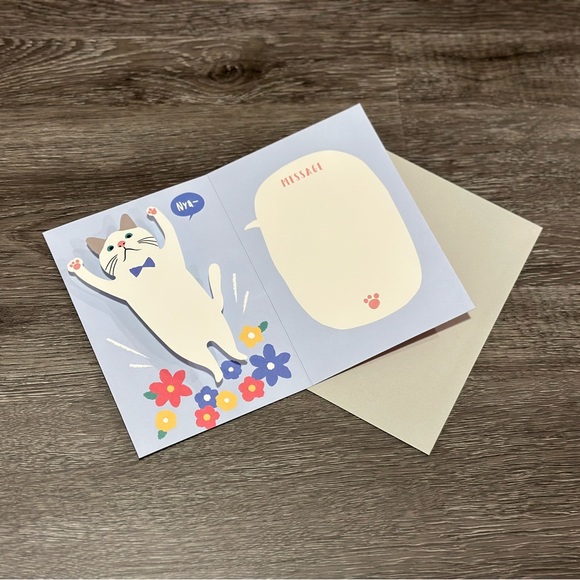 Pop-up Kitten Cat Multipurpose Card ❘ Invitation Card ❘ Gift Card ❘Birthday Card - Picture 4 of 8